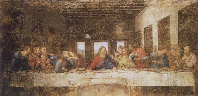 Leonardo  Da Vinci The Last Supper Spain oil painting art